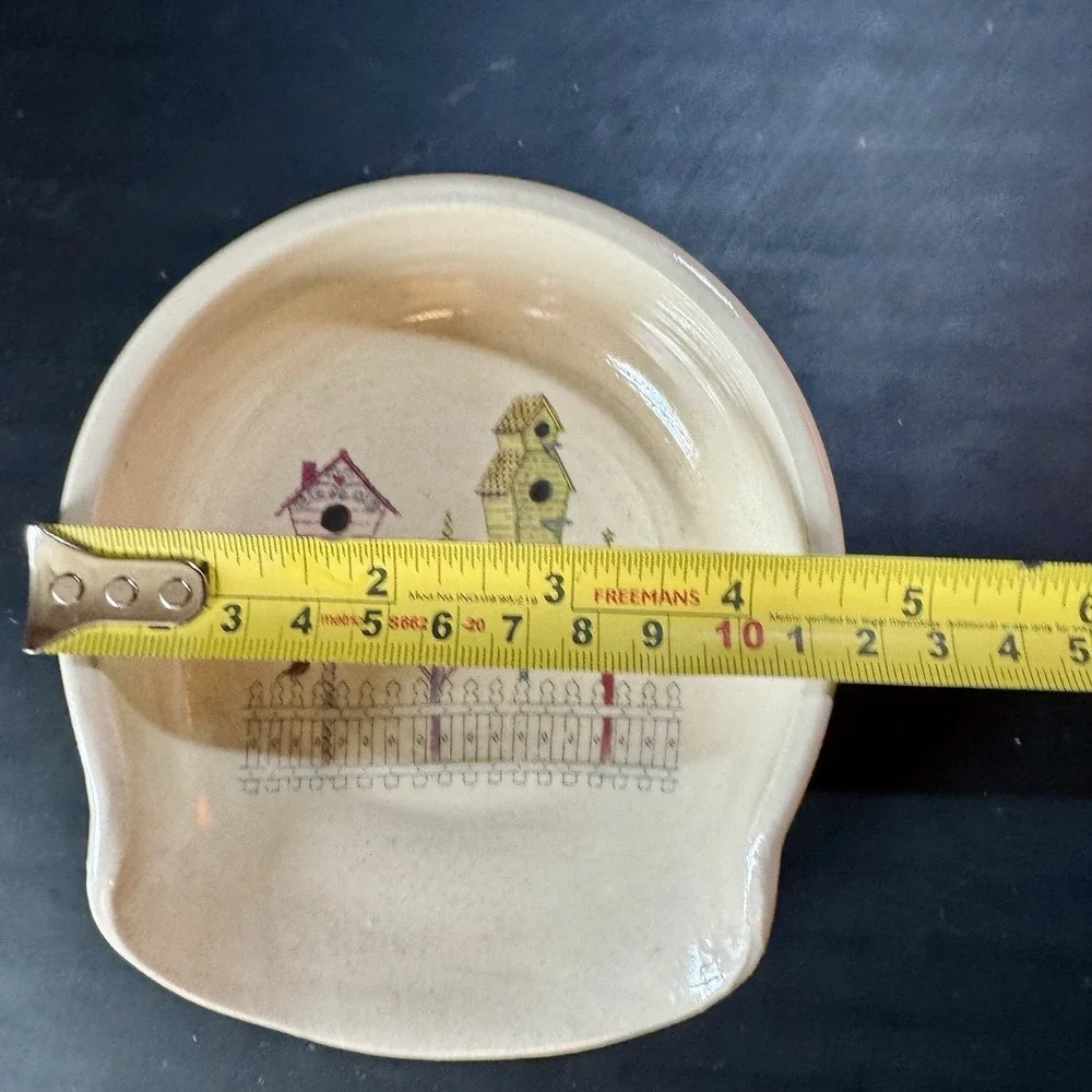 Vintage Shaker & Thangs Birdhouse Ceramic Spoon Rest Cottage‎ Core Kitchen